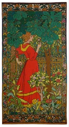 Dame in Rot